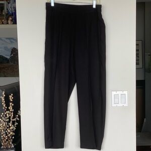 EILEEN FISHER BLACK ladies wide-leg trouser w Elastic waistband, ladies Sz M